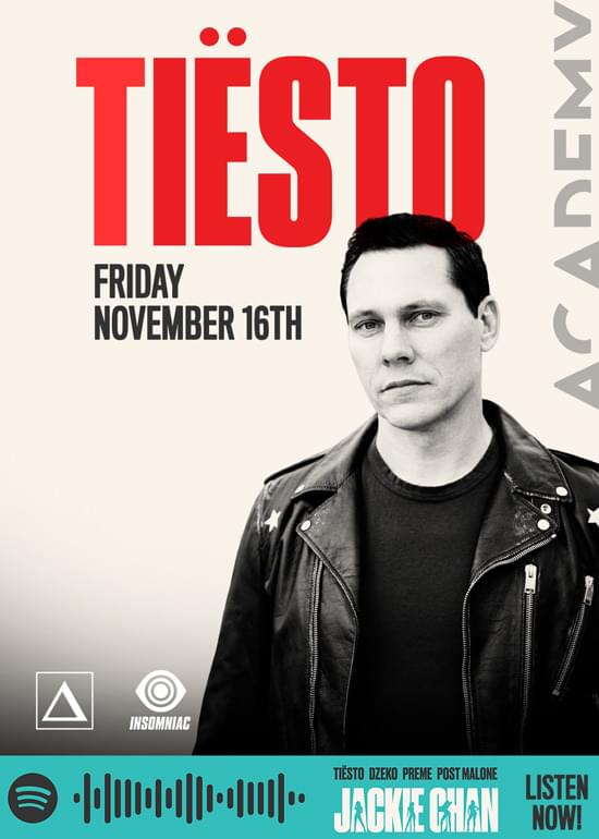 Tiesto Tickets at Academy in Los Angeles by Academy Tixr