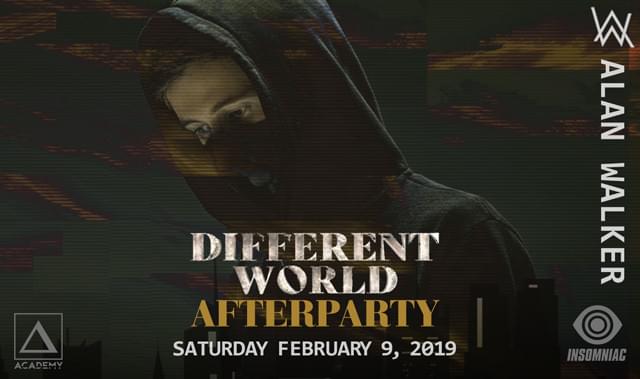 Alan Walker Different World Afterparty Tickets At Your Computer Or Mobile Device Tixr At Academy Nightclub In Los Angeles At Academy Tixr