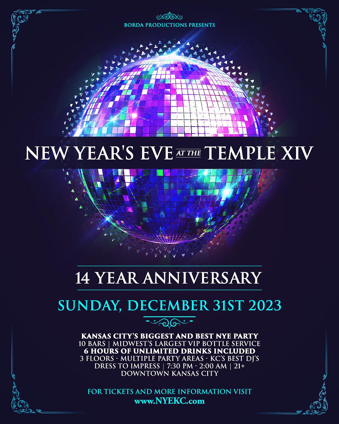 The Temple XV- Kansas City New Year's Eve 2024-25 tickets by Borda Productions