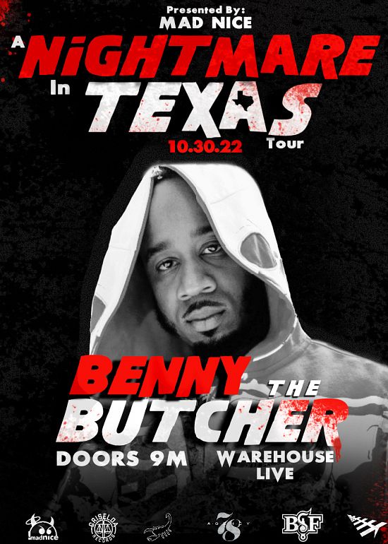 BENNY THE BUTCHER Tickets at The Ballroom at Warehouse Live in Houston
