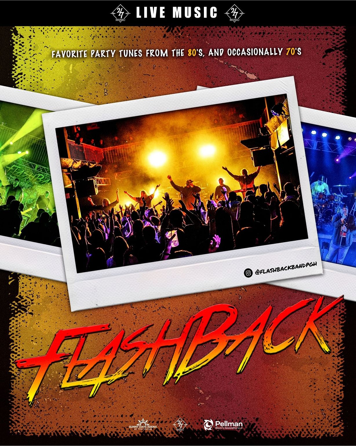 Flashback - Live on the Attic Stage Tickets at Pellman Electric