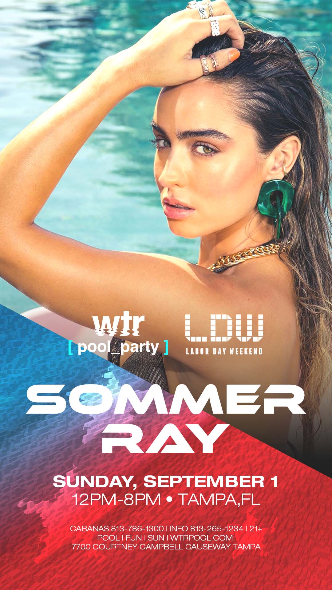 SOMMER RAY at WTR Tickets at wtr Pool in Tampa by Pied Piper Productions |  Tixr