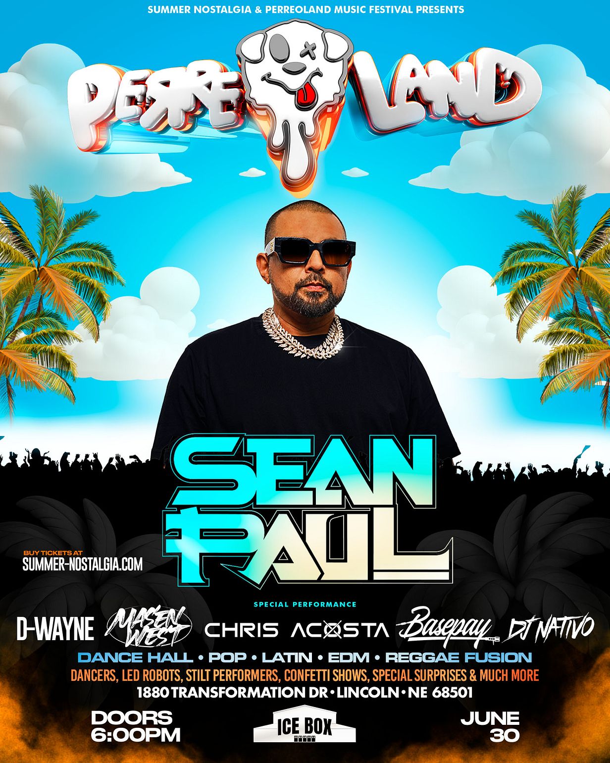 Summer Nostalgia presents PERREOLAND with SEAN PAUL Tickets at Ice