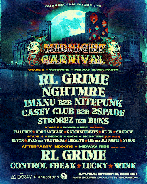 Midnight Carnival Block Party ft. RL GRIME, NGHTMRE & more event image