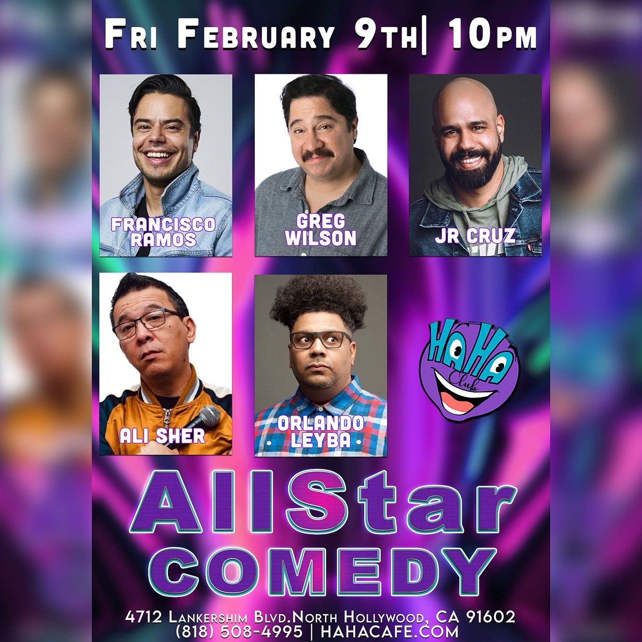 All Star Comedy Tickets at Ha Ha Comedy Club in Los Angeles by Haha ...