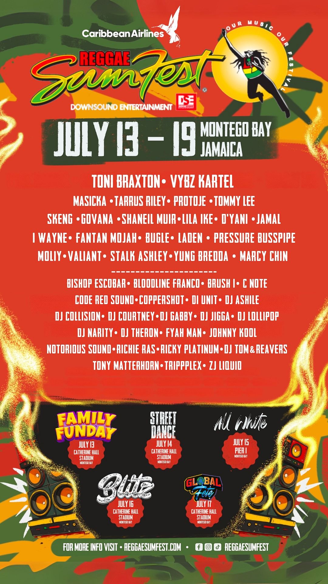 REGGAE SUMFEST 2025 Tickets at Montego Bay, Jamaica by Sumfest ...