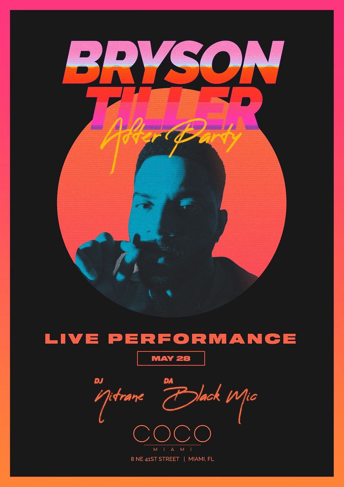 Bryson Tiller Official After Party in Miami Tickets at Coco Lounge