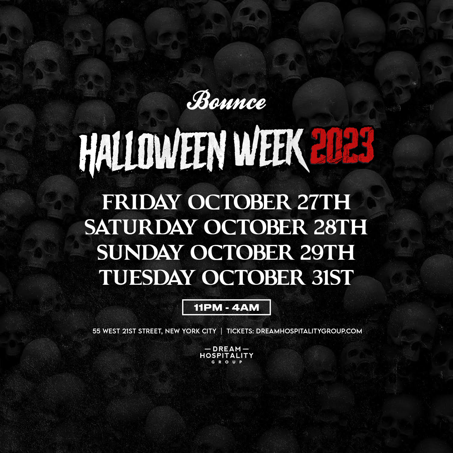 HALLOWEEN WEEK BOUNCE NYC Tickets at Bounce Sporting Club in New York