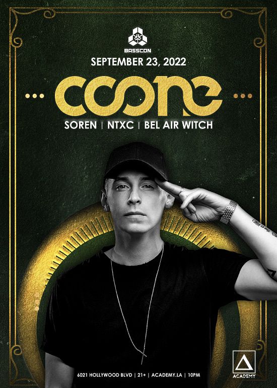 Coone Tickets at Academy in Los Angeles by Academy Tixr