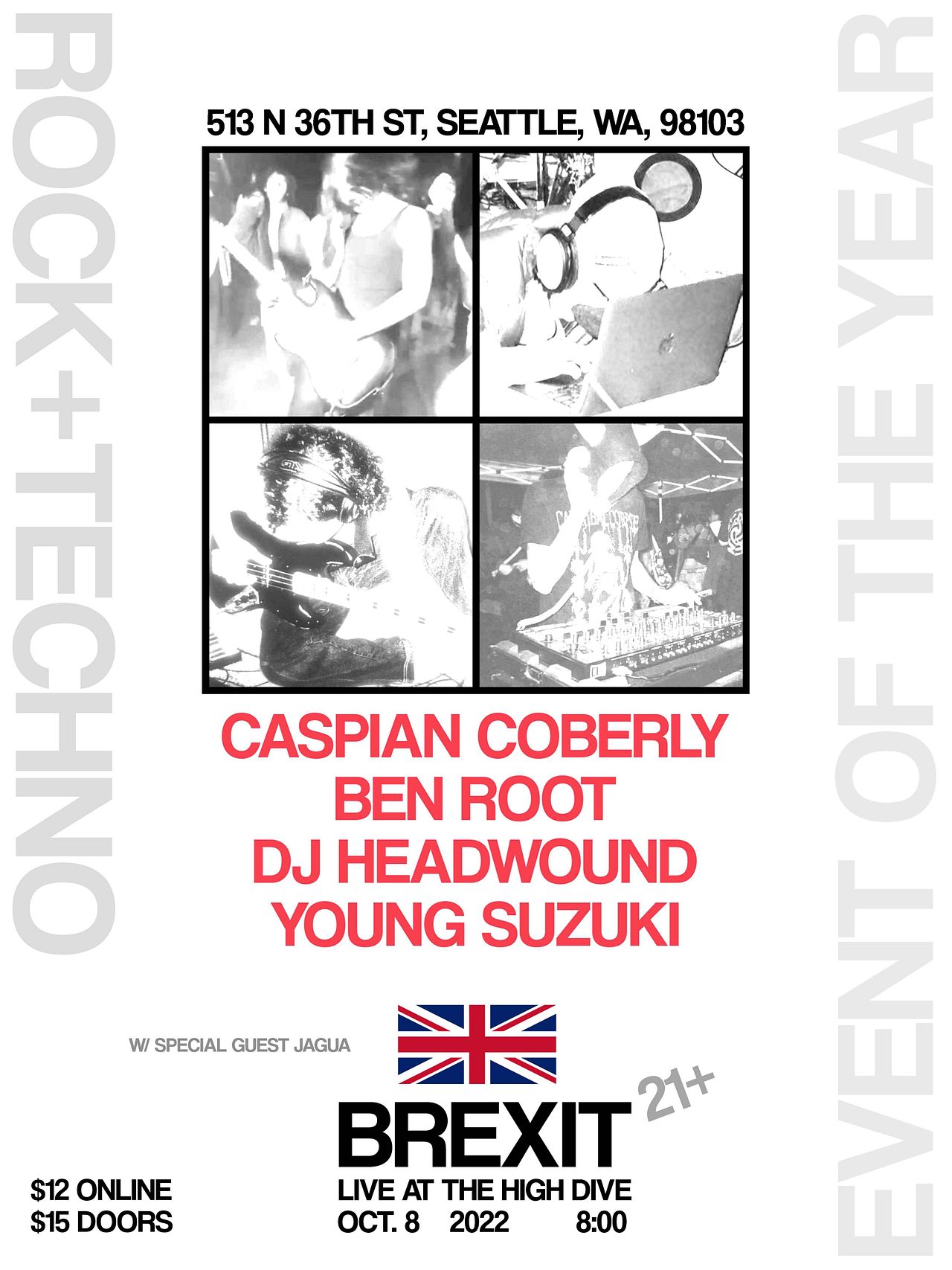 BREXIT w/ Caspian Coberly, Ben Root, Jagua, DJ Headwound, Young Suzuki ...
