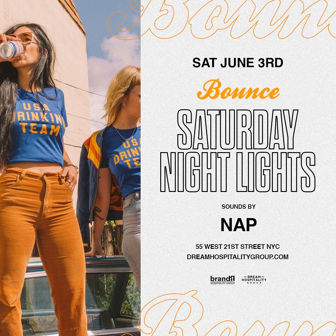 SATURDAY NIGHTS BOUNCE SPORTING CLUB Tickets at Bounce Sporting Club