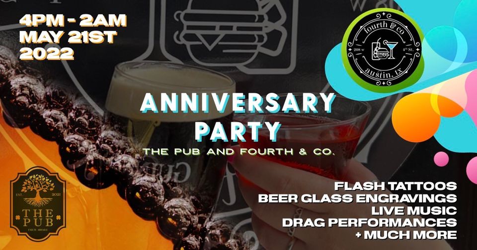 fourth & co and The Pub Anniversary Celebration Tickets at The Pub ATX ...