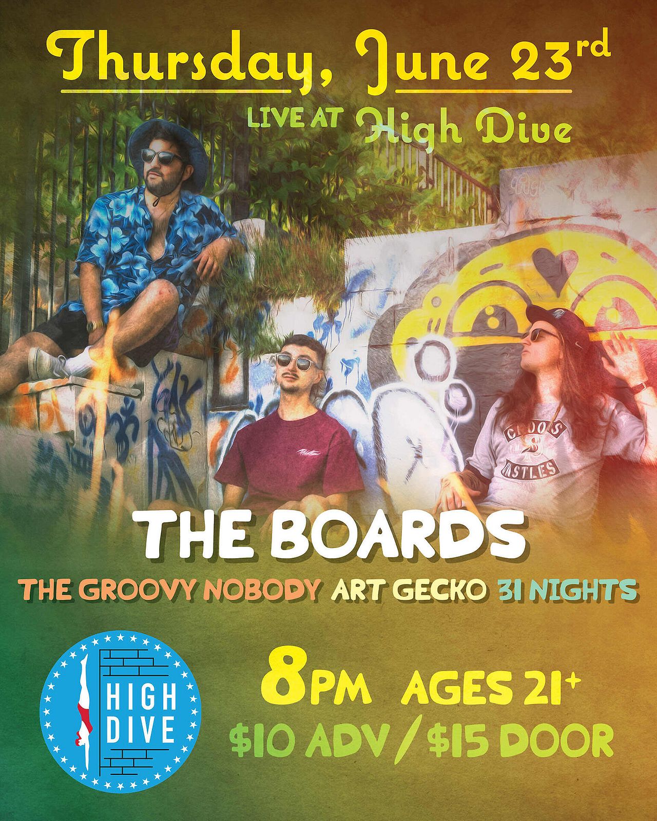 The Boards Tickets at High Dive in Seattle by High Dive Tixr