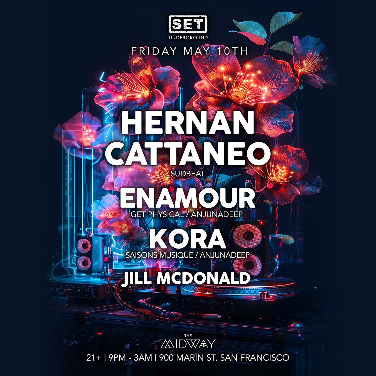 SET Underground Presents Hernan Cattaneo Tickets at The Midway in San ...