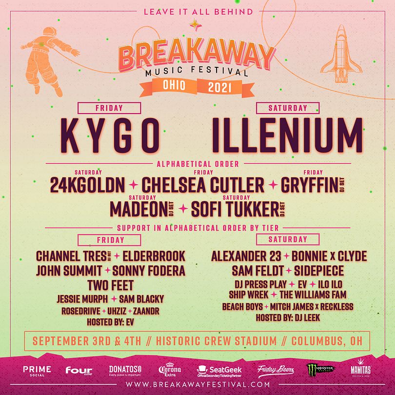 breakaway music festival schedule