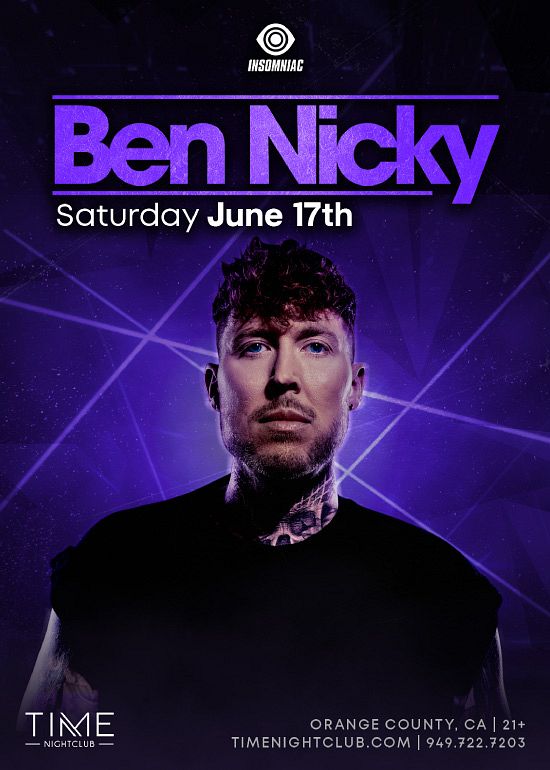 Ben Nicky Tickets at TIME Nightclub in Costa Mesa by Time Nightclub | Tixr