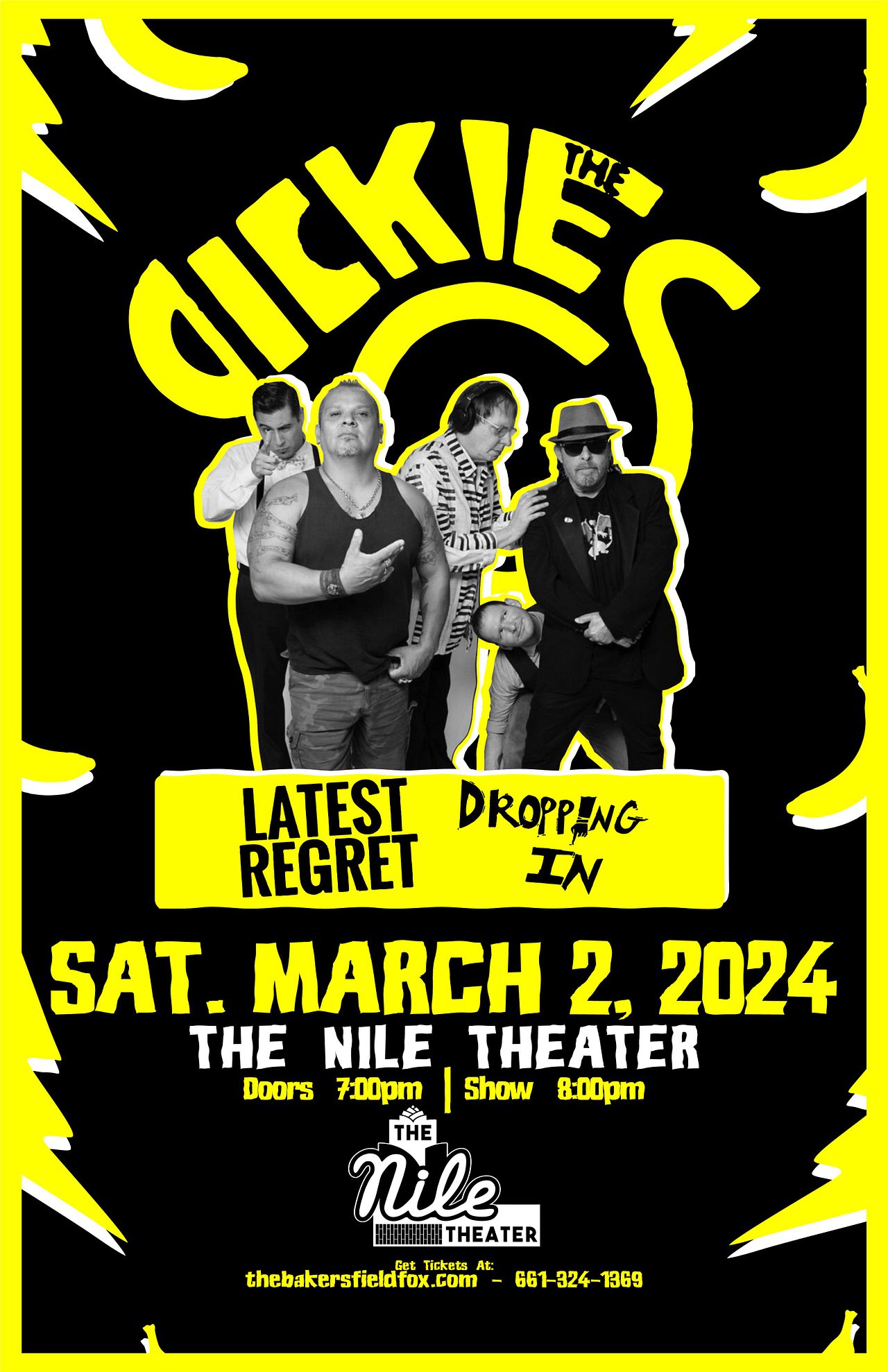 The Dickies Tickets at The Nile Theater in Bakersfield by The Nile