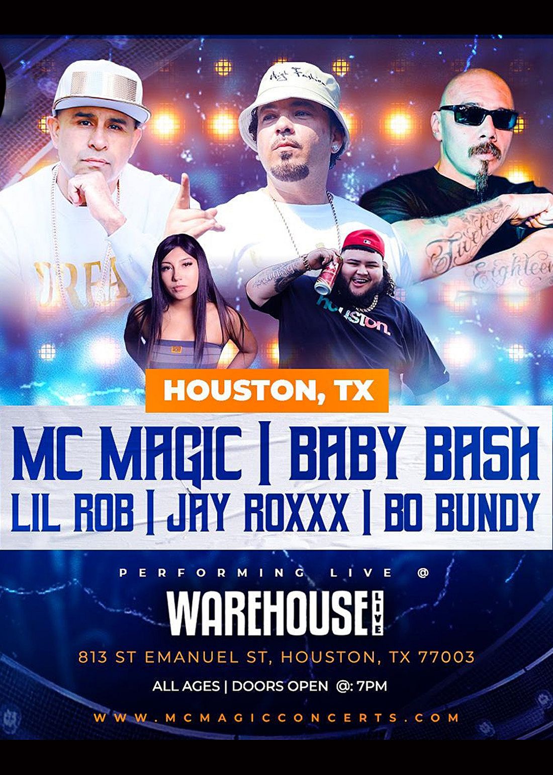 MC MAGIC Tickets at The Ballroom at Warehouse Live in Houston by