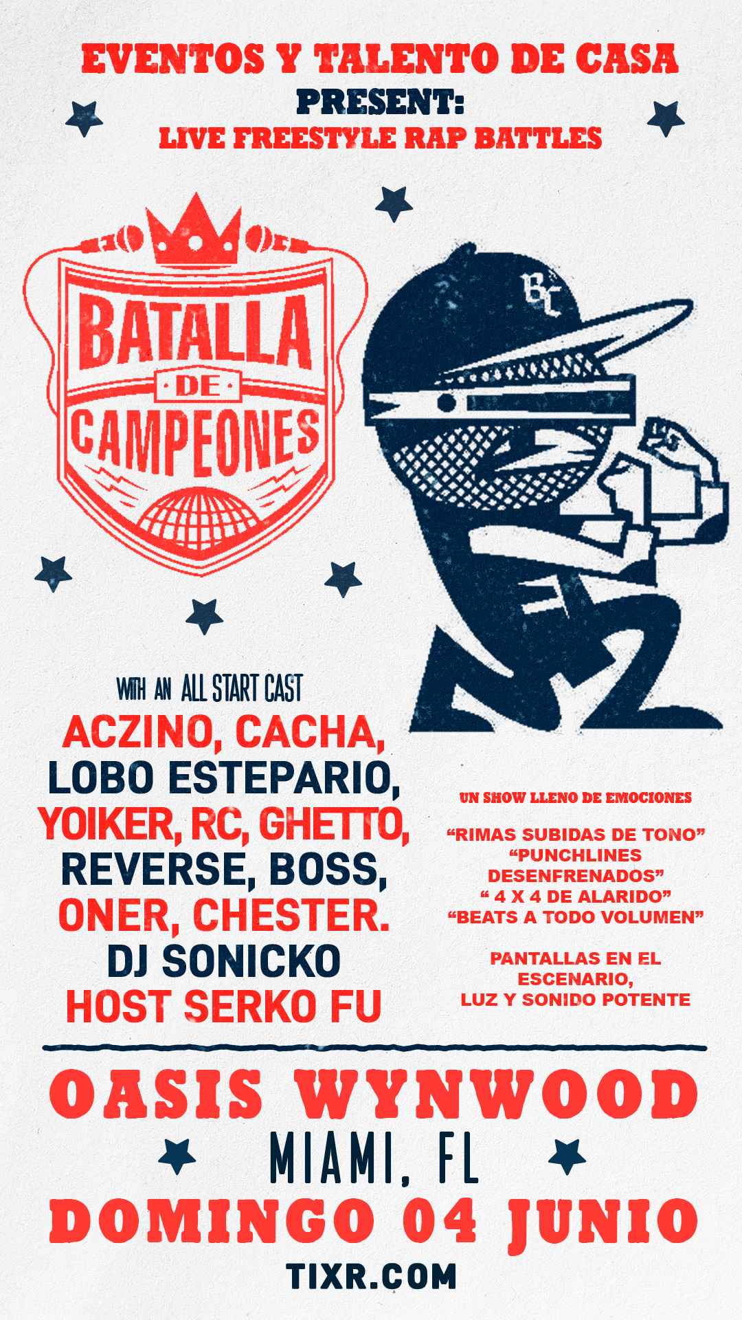 Batalla de Campeones US Tour Tickets at Oasis Wynwood in Miami by