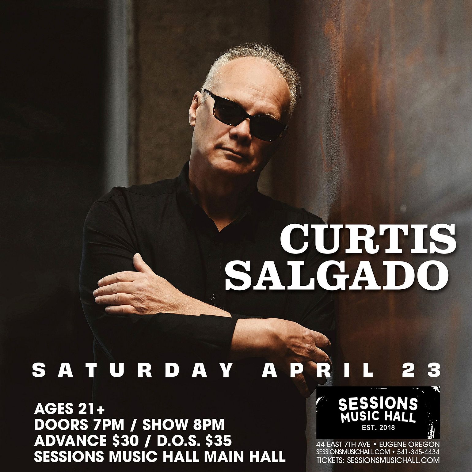 Curtis Salgado Tickets at Sessions Music Hall Main Hall in Eugene by