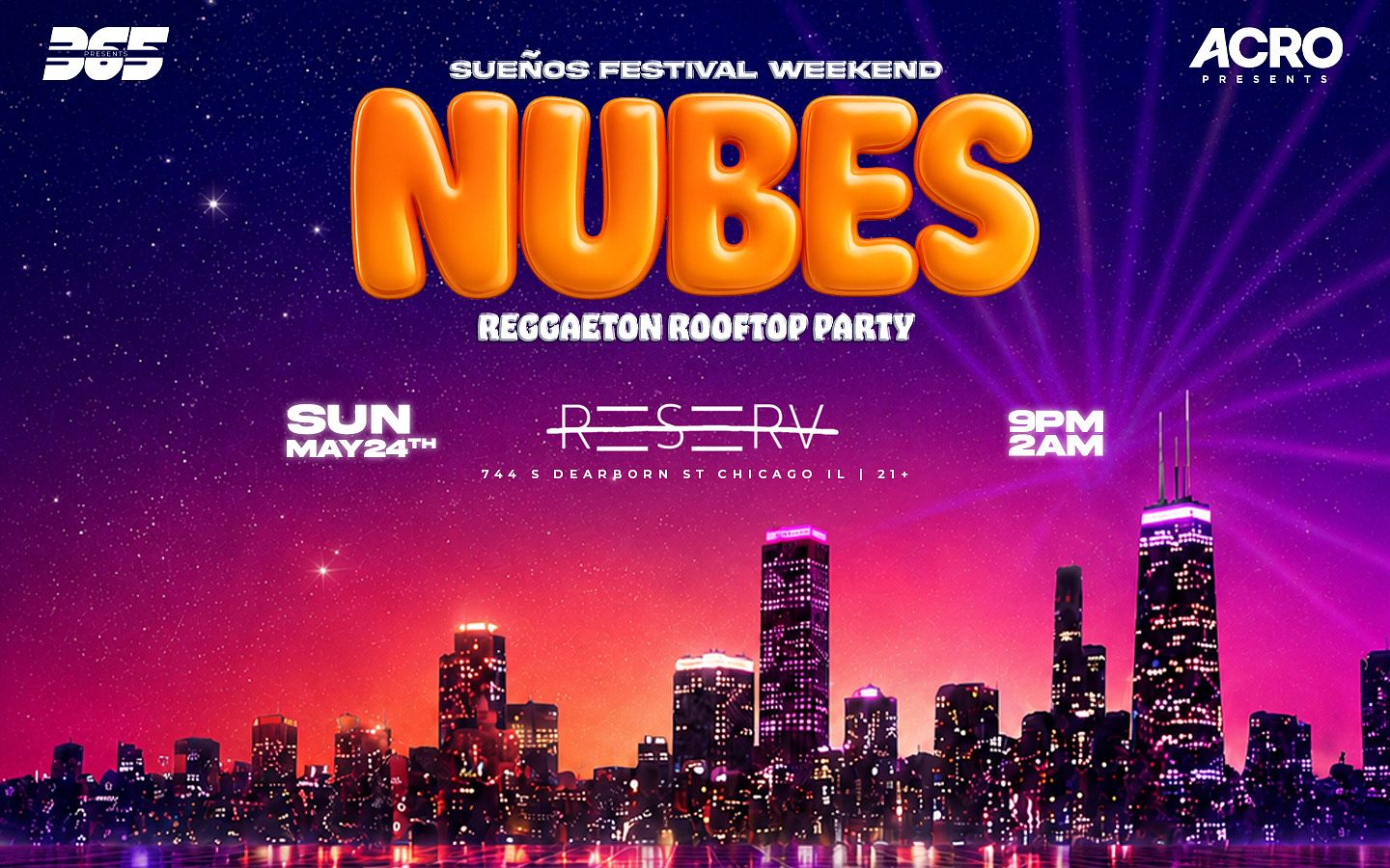 Sueno Rooftop NUBES ROOFTOP PARTY - SUEÑOS WEEKEND (21+) Tickets at Reserv in Chicago ...