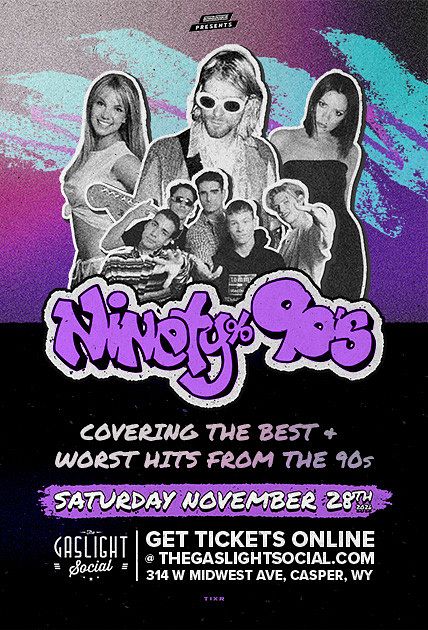 Ninety Percent Nineties + 90s DJ Afterparty concert poster