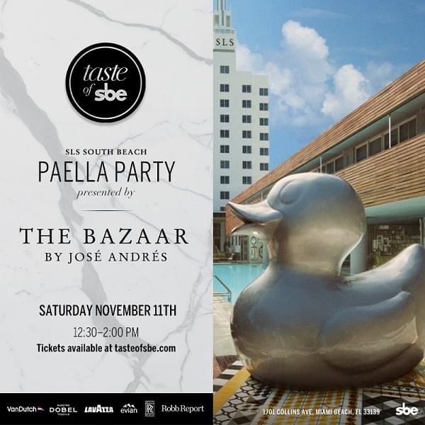Taste Of Sbe Paella By The Pool Tickets At Bar Centro Sls South Beach In Miami Tixr Miami Beach By Bar Centro South