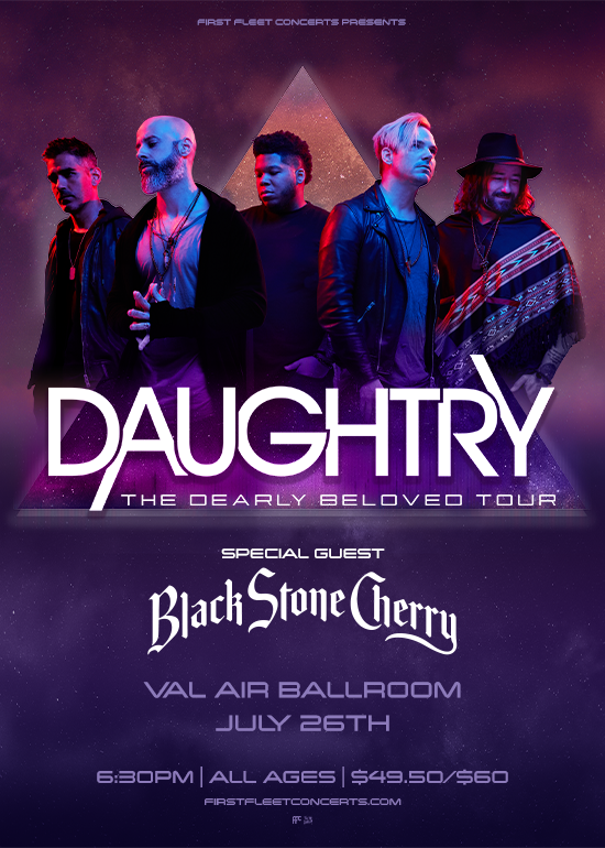 Daughtry The Dearly Beloved Tour Tickets at Val Air Ballroom in West