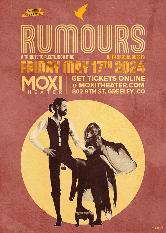 Rumours - Tribute To Fleetwood Mac w/ Purple Blues Tickets at Moxi Theater  in Greeley by BandWagon Presents | Tixr