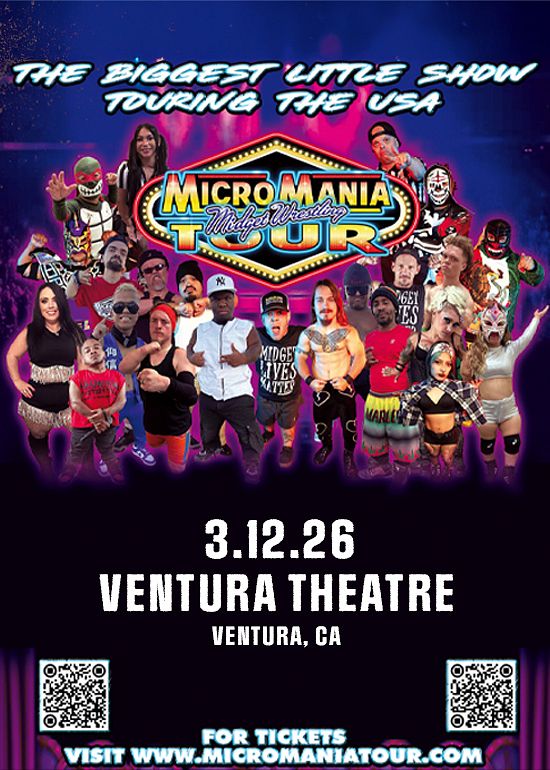 Micro Mania Wrestling Tickets at Ventura Music Hall Reserved in