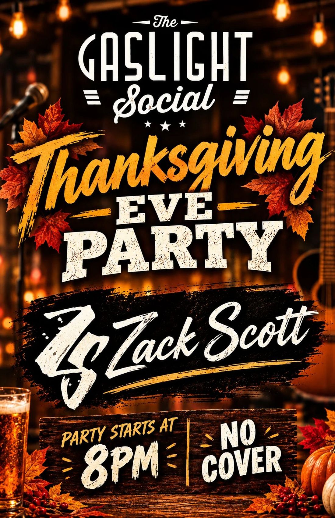 Thanksgiving Eve Party event poster