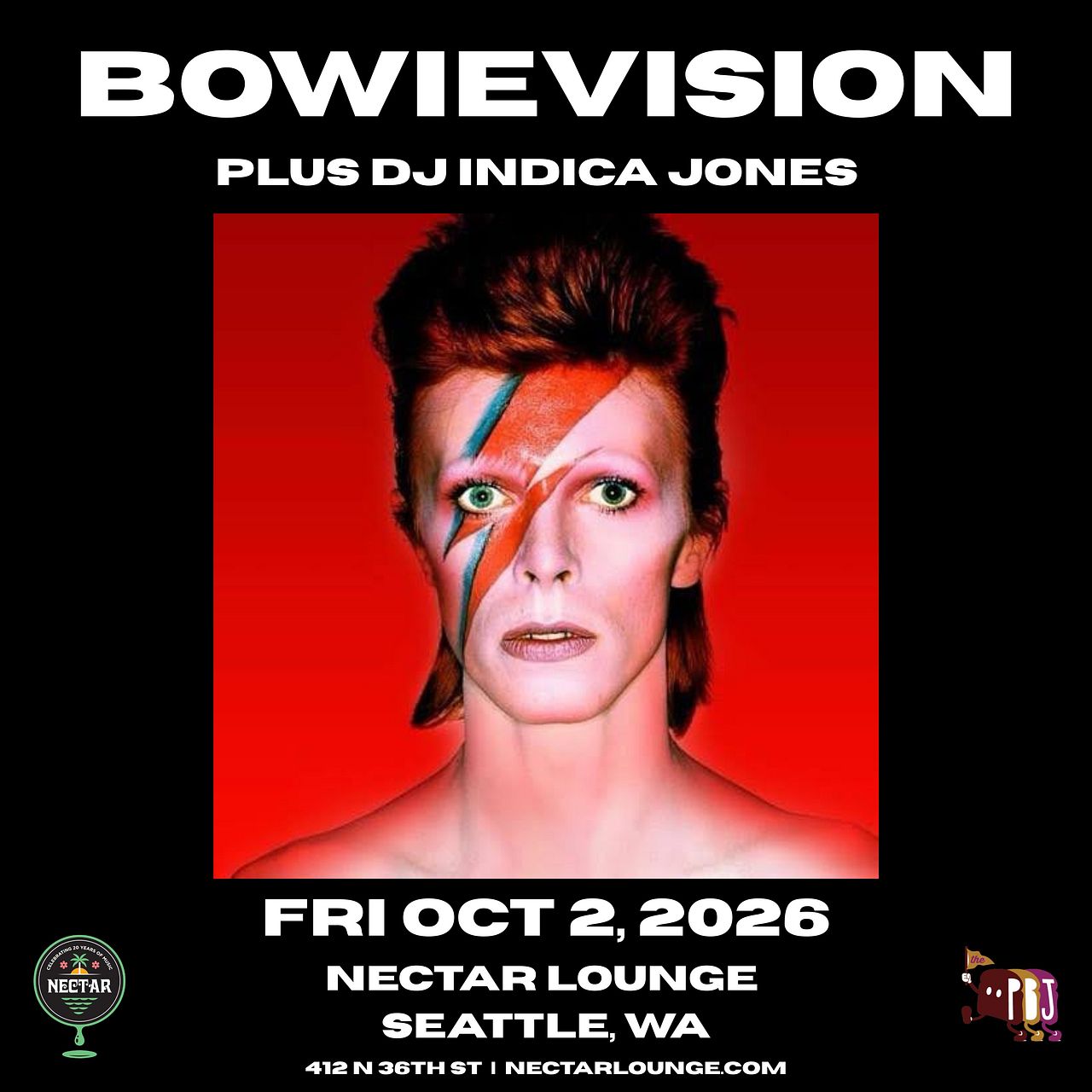 BOWIEVISION plus DJ Indica Jones at Nectar Lounge