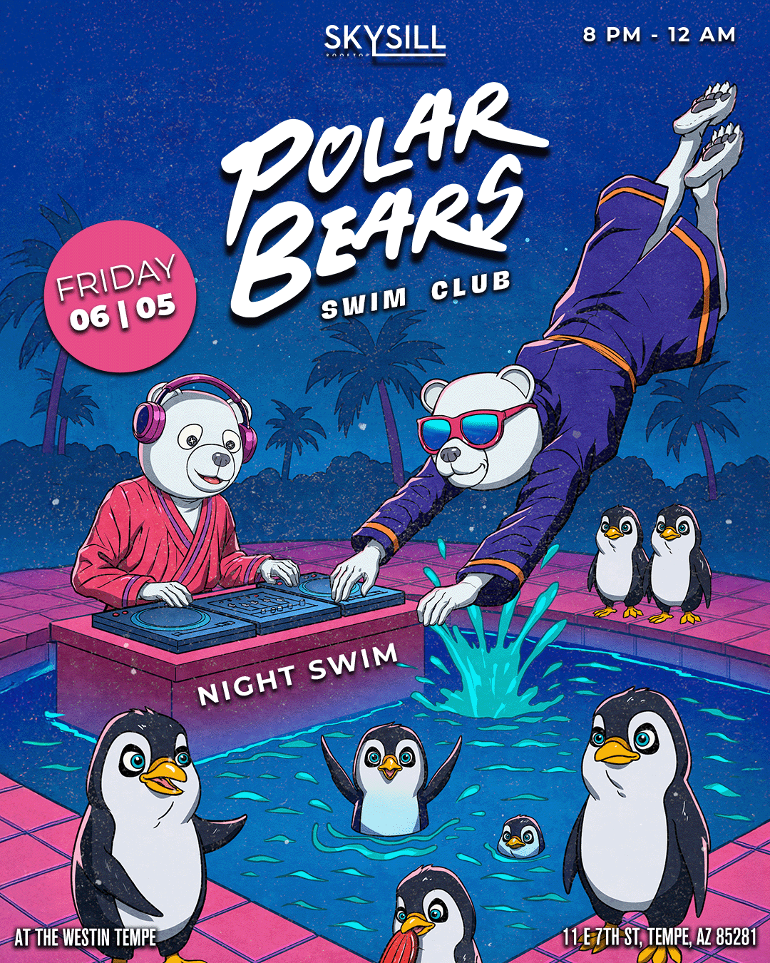 Polar Bears Swim Club Tickets at Skysill Rooftop Lounge in Tempe