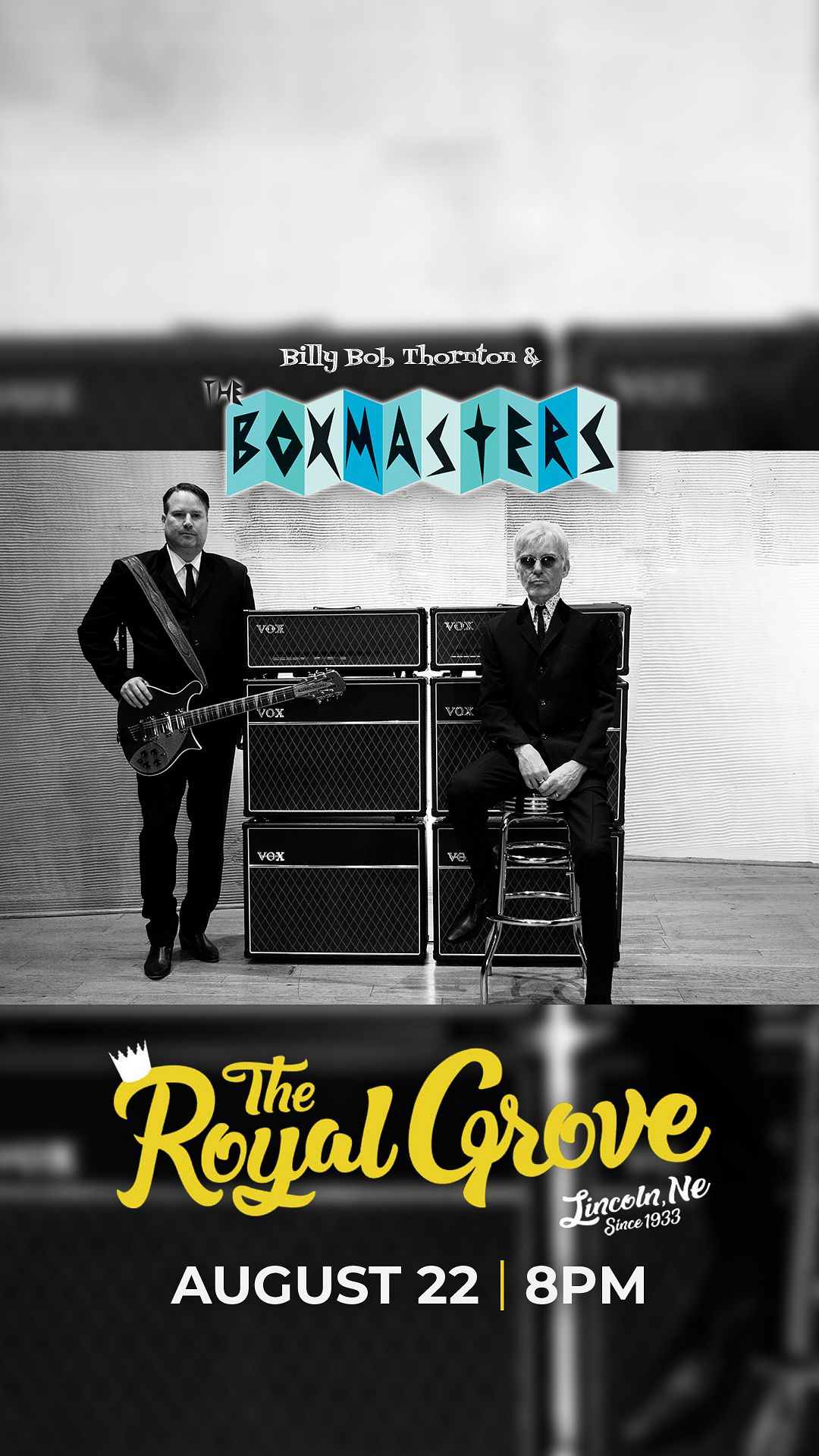 Billy Bob Thornton and the Boxmasters Tickets at The Royal Grove in