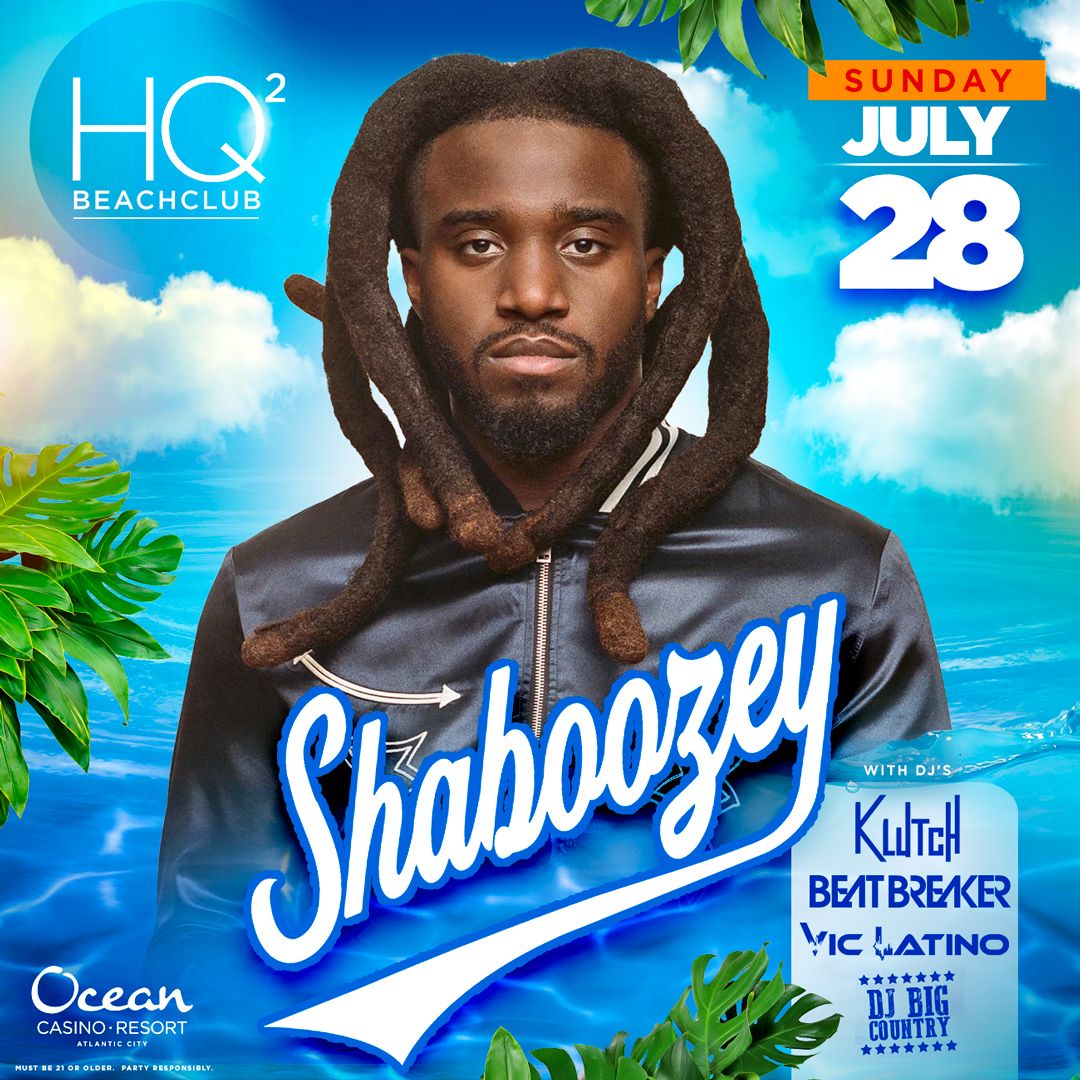 HQ2 Beach Club Shaboozey Tickets at HQ2 at Ocean Casino