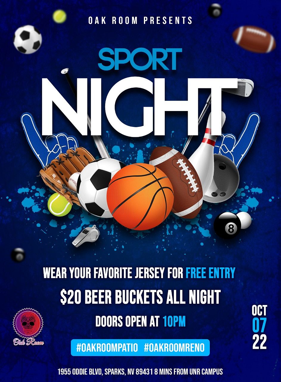 Sport night Tickets at Oak Room Lounge in Sparks by Oakroom Lounge ...