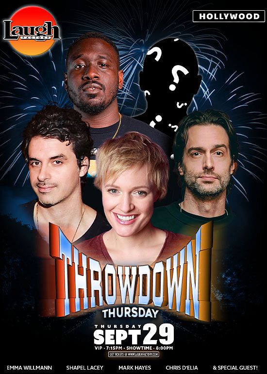 Throwdown Thursday Tickets At Laugh Factory Hollywood In Los Angeles By ...