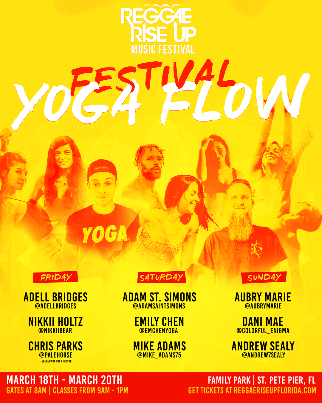 Festival Yoga Flow at Reggae Rise Up Florida 2022 Tickets at Family