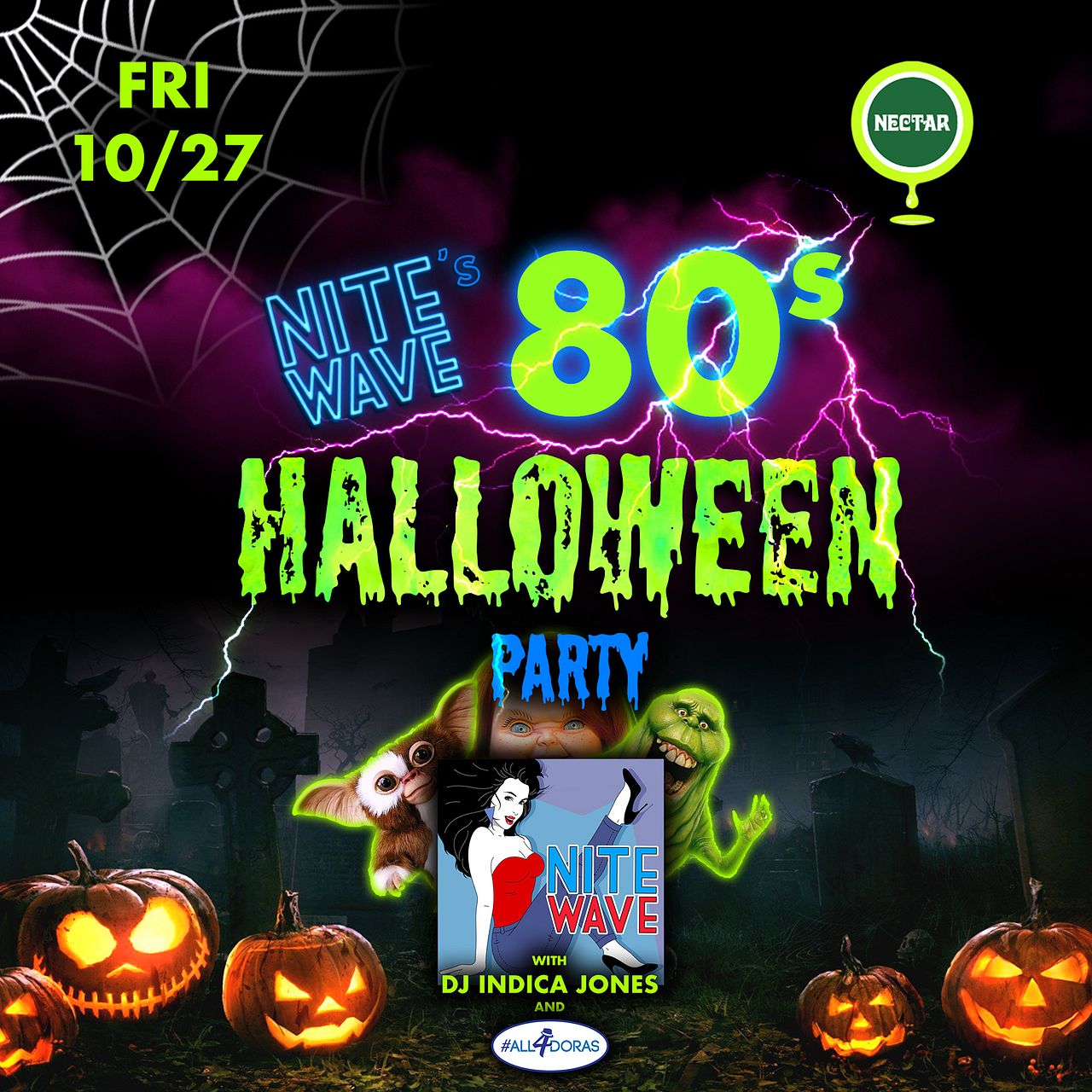 NITE WAVE'S 80s HALLOWEEN PARTY Tickets at Nectar Lounge in Seattle by