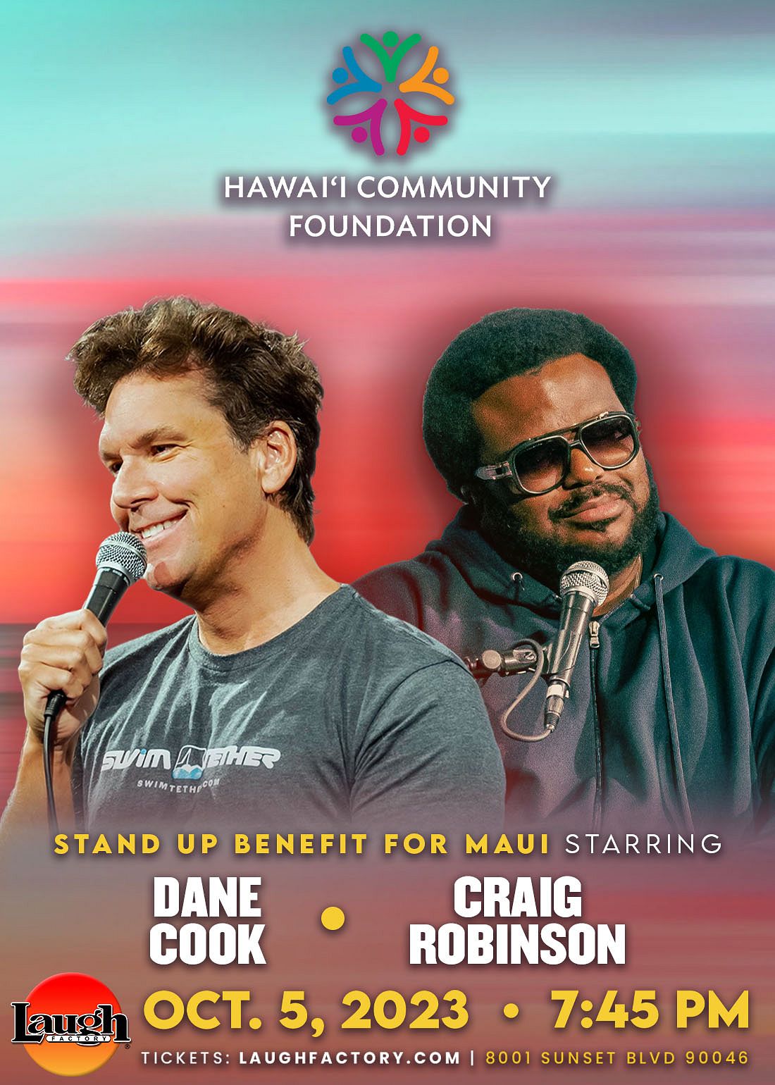 A StandUp Benefit for Maui... Tickets at Laugh Factory Hollywood in