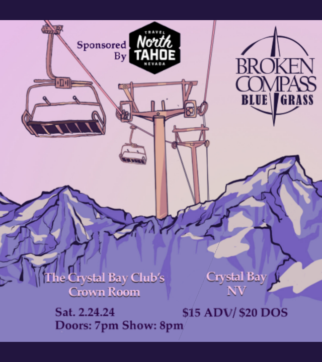 Broken Compass Bluegrass Tickets at The Crown Room in Crystal Bay by
