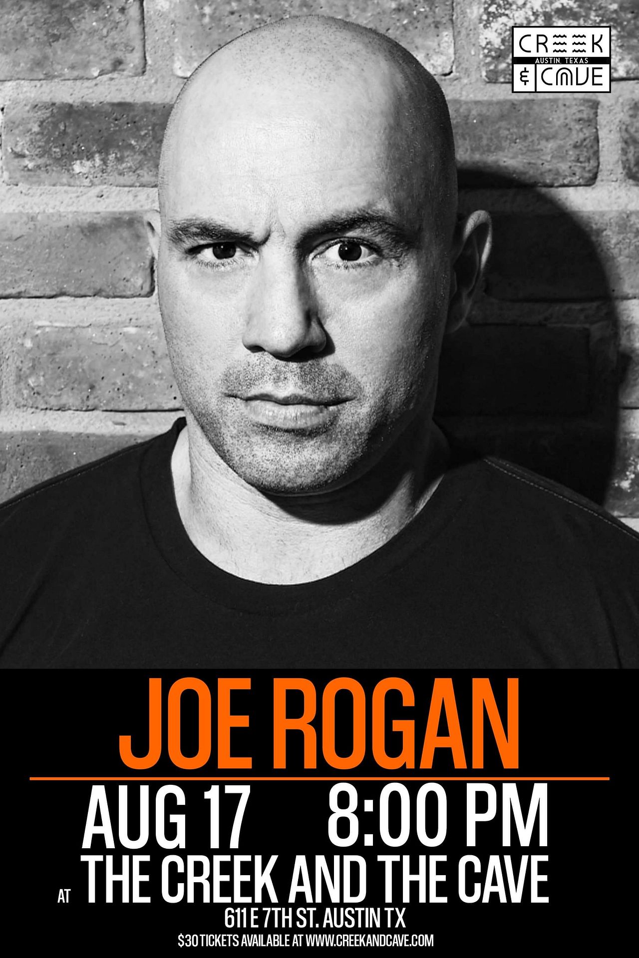 Joe Rogan Tickets at The Creek and The Cave in Austin by The Creek and