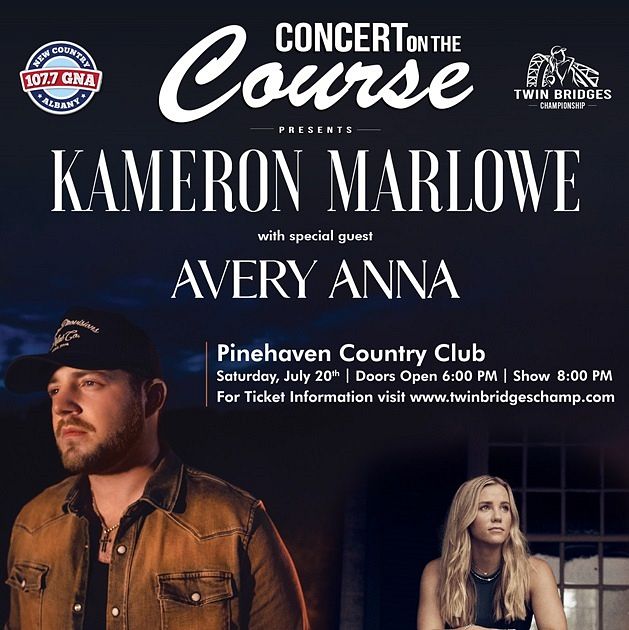 Concert On The Course Kameron Marlowe w/Avery Anna Tickets at Pinehaven