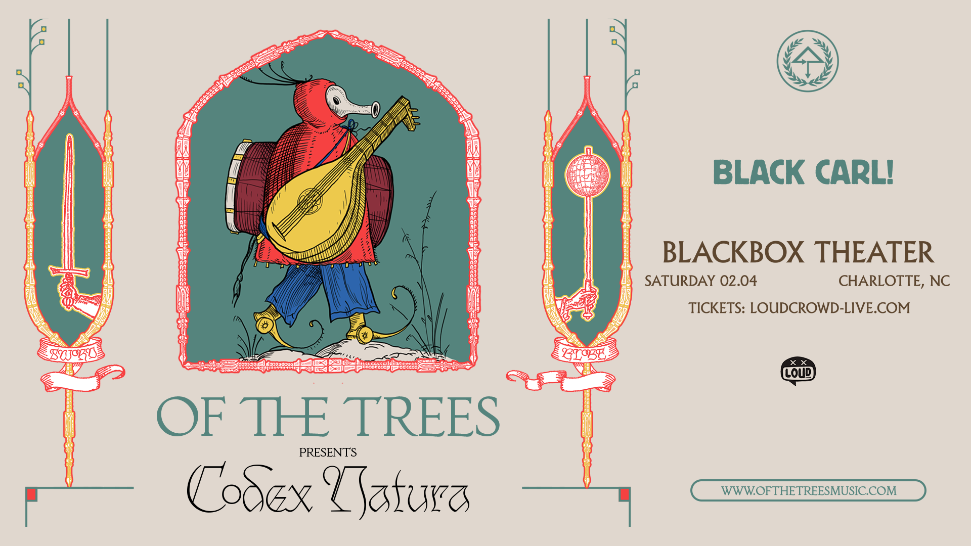 Of The Trees Presents: Codex Natura Tickets at Black Box Theatre in  Charlotte by Loud Crowd Charlotte