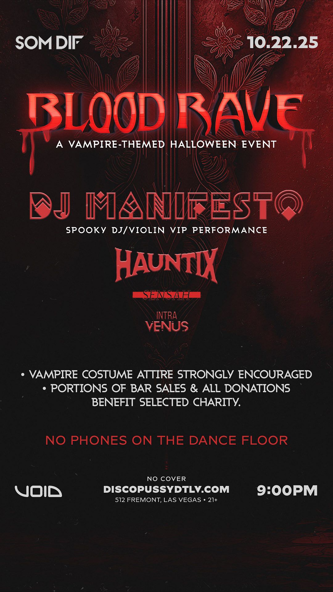 Bloody Rave BLOOD RAVE w/ DJ MANIFESTO Tickets at Discopussy in Las Vegas by ...