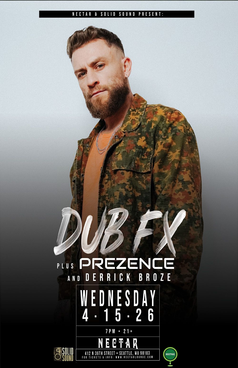 DUB FX with Prezence & 33 Tickets at Nectar Lounge in Seattle by