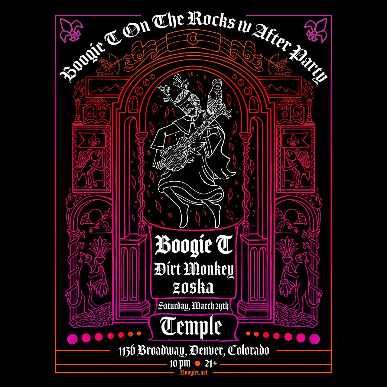 Red Rocks Afterparty: Boogie T + Dirt Monkey Tickets at Temple ...