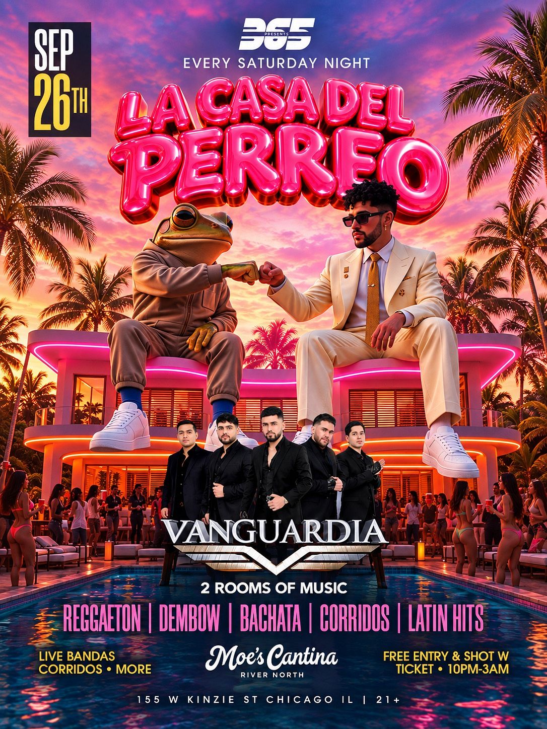 LA CASA DEL PERREO SATURDAYS (21+) flyer