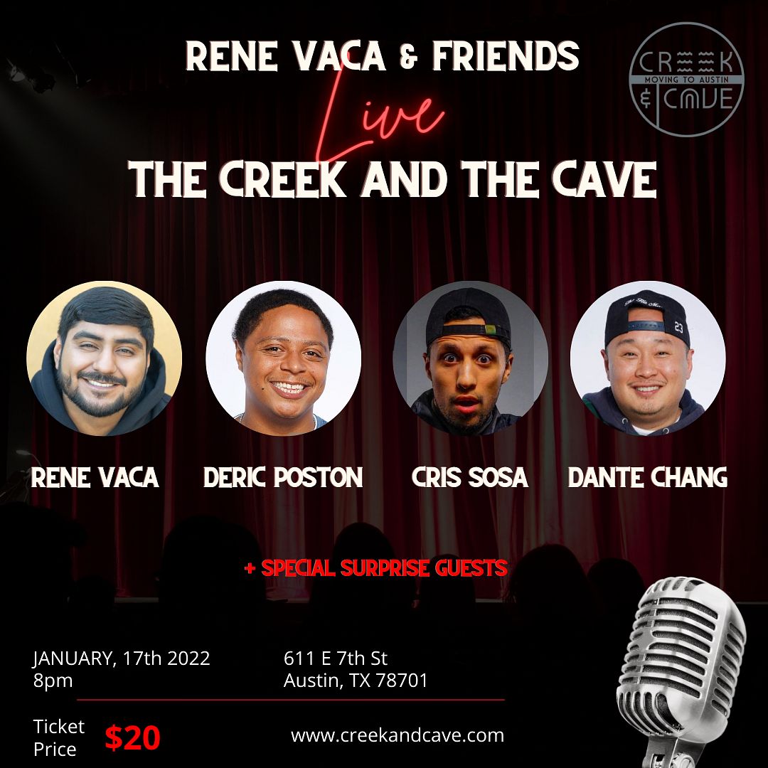 Rene Vaca and Friends Live Tickets at The Creek and The Cave in Austin
