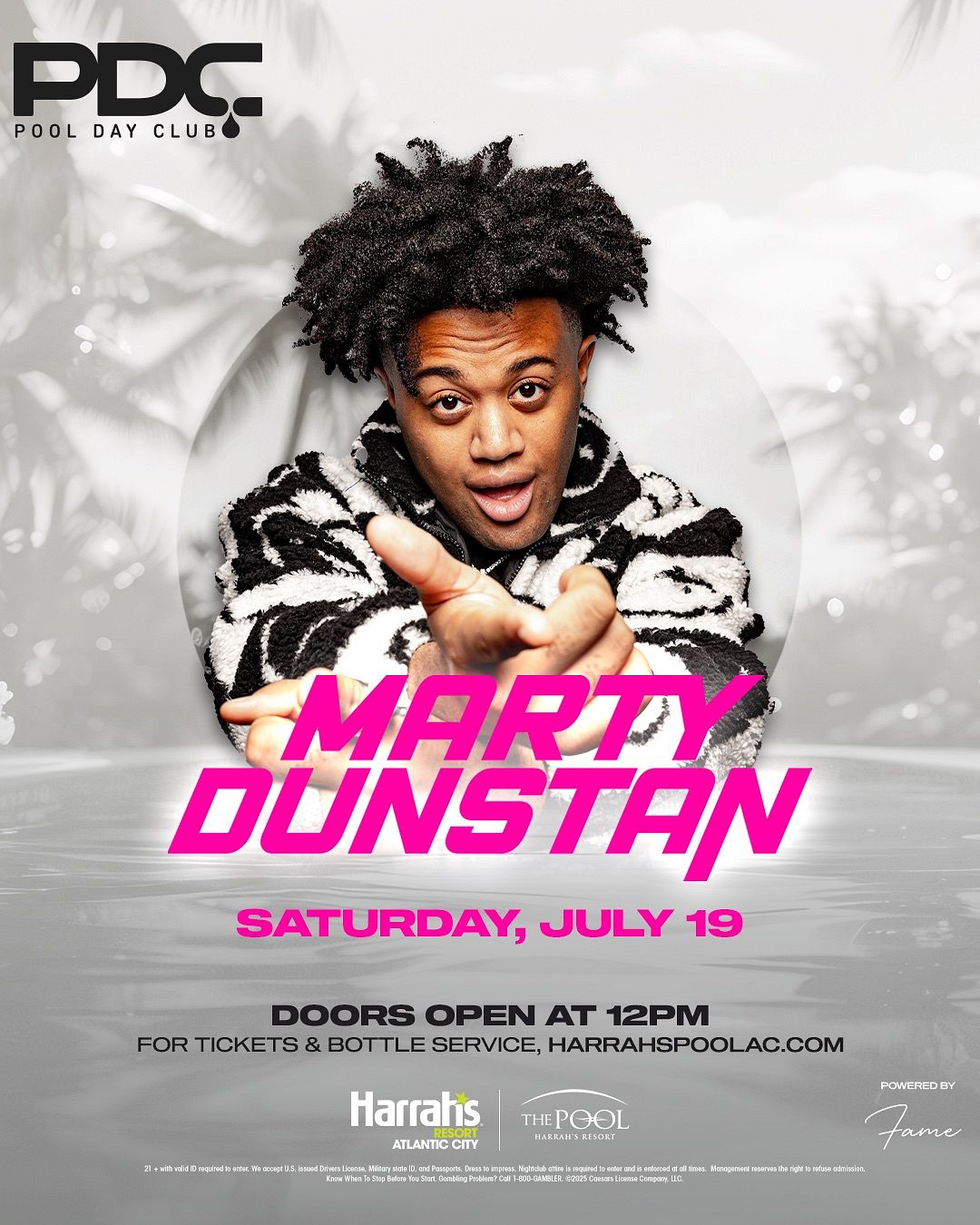 MARTY DUNSTAN at The Pool at Harrah's Resort Atlantic City Saturday, July 19, 2025
